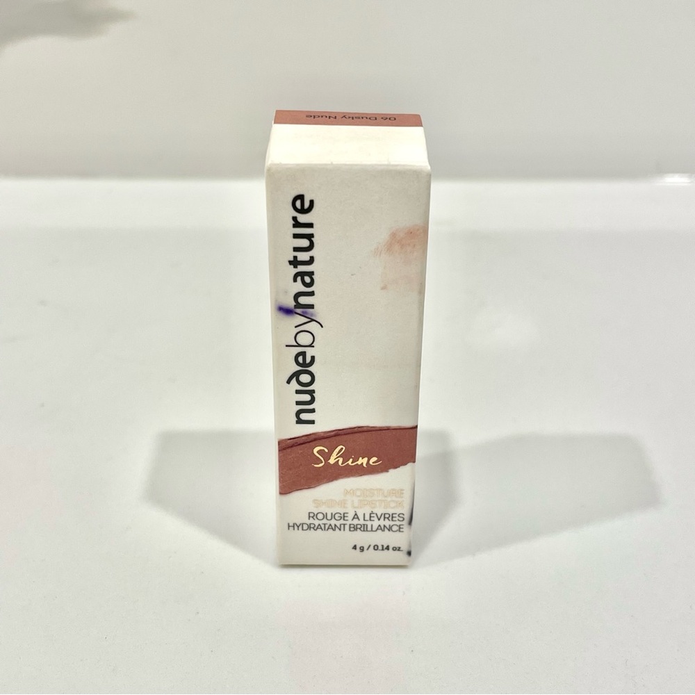 🟠5/$25 NEW Nude By Nature Moisture Shine Lipstick (06 Dusky Nude)